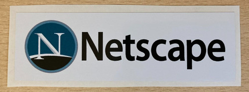 Netscape logo stickers 11x3,5