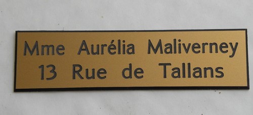 Plaque boite aux lettres 2 - plaque,
