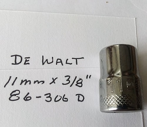 Dewalt 8 dr shallow - mm, 3/8"